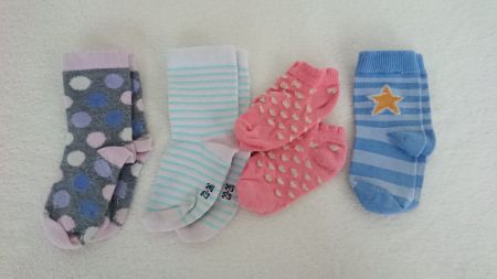 4 Paar Mädchen Socken Gr. 23-26