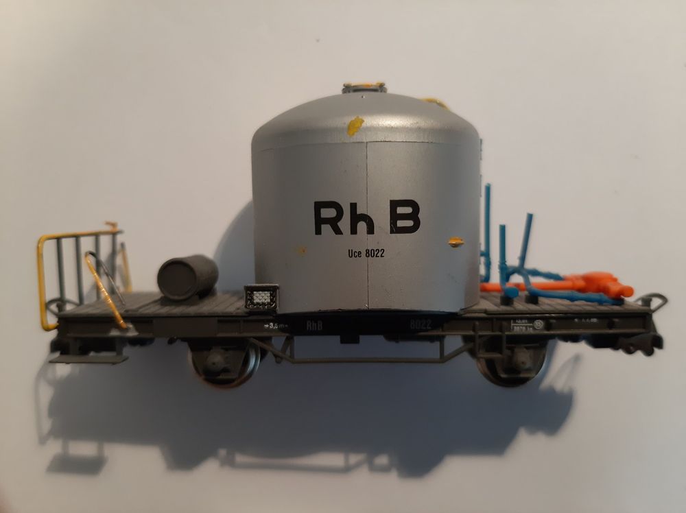 Bemo Modelleisenbahnen: Bemo H0m 2259 122 RhB Uce 8022 Zementsilowagen – Gebraucht aus Thun von Schwarzsee48 1