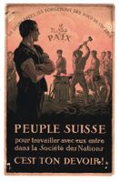 AK 1920 - "Peuple Suisse, C'est ton devoir!", Völkerbund