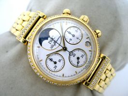 IWC DA VINCI CHRONO 18K & DIAMOND REF. 3736 DAMENUHR