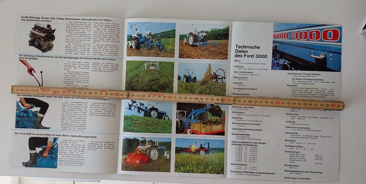 Ford Documenti: Prospekt Traktor Ford 3000 tracteur Ford 48 PS – Usato da Schenkon venduto da Elbarto007 2