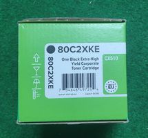 Original Lexmark CX510 black Toner, 80C2XK0, 80C2XKE, 802HK