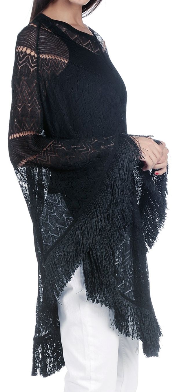 Covers & Schutzfolien: MAJE Poncho aus Spitzen mit Fransen Strickjacke NEU – Neu und originalverpackt aus st.gallen von Strubili 6