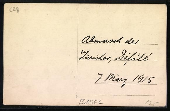 Cartoline postali: Foto-AK Basel, Festlicher Anlass, Soldat – Usato da Berlin venduto da bartko-reher 1