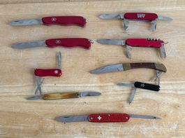 Taschenmesser Konvolut 9 Stück diverse Marken gebraucht