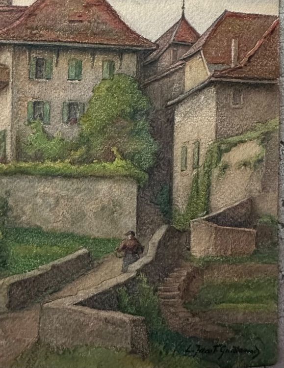 EugéneLouis Jacot Guillarmod (18721958) ORIG.AQUARELL SIG. Kaufen