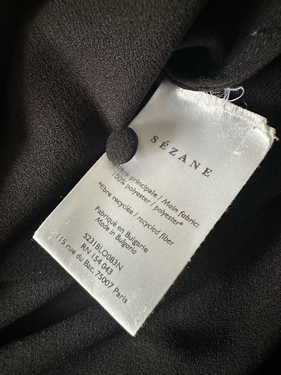 Sezane Camicette: Blouse noire Sézane – Nuovo (secondo la descrizione) da Lausanne venduto da sou_w9bl 4