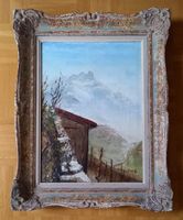 Peinture à l'huile sur toile signée G.Zanchi - Dt de Morcles