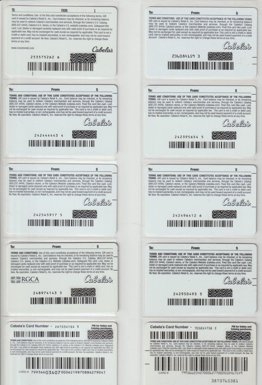 Cartoline: Cadeau Cabela's USA pour collection – Usato da Romanel-sur-Lausanne venduto da Claude06 1