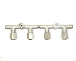 Hiwi CO2 Hochdruck Wandverteiler für 4 SodaStream Zylinder d