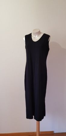 Kleid, Seitenschlitz, schwarz, Gr. 40 42 44