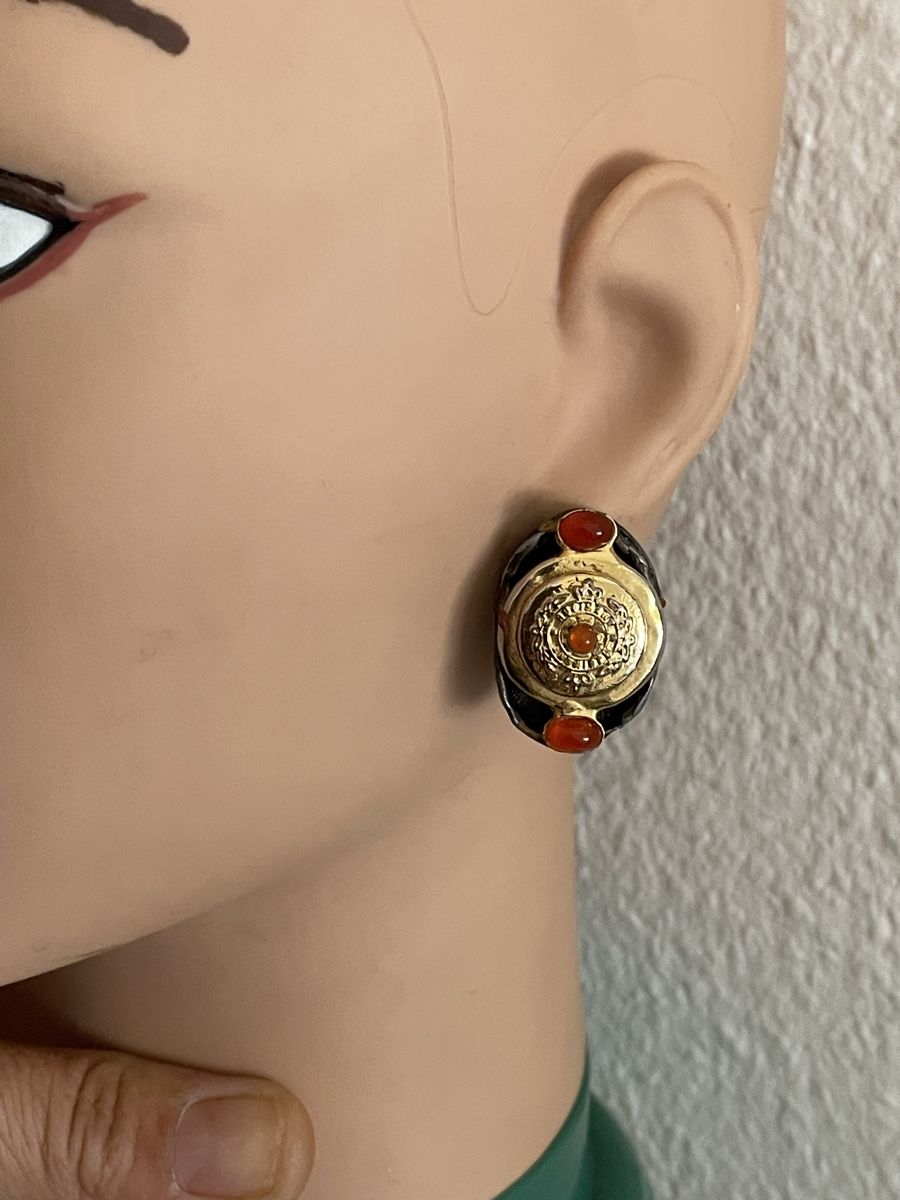 Orecchini pendenti & Orecchini a lobo: Boucles d'oreilles ancienne cornaline bon état – Usato da Worben venduto da benit.drn 2