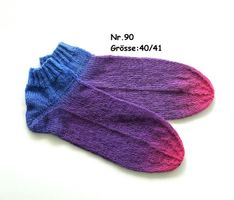 Sneaker - Socken handgestrickt  Gr.40/41  Nr.90