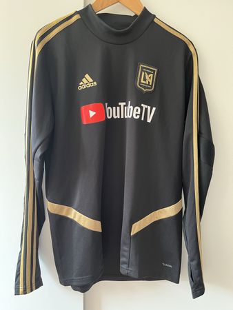 Adidas LAFC Trainingsshirt schwarz Gold Grösse L