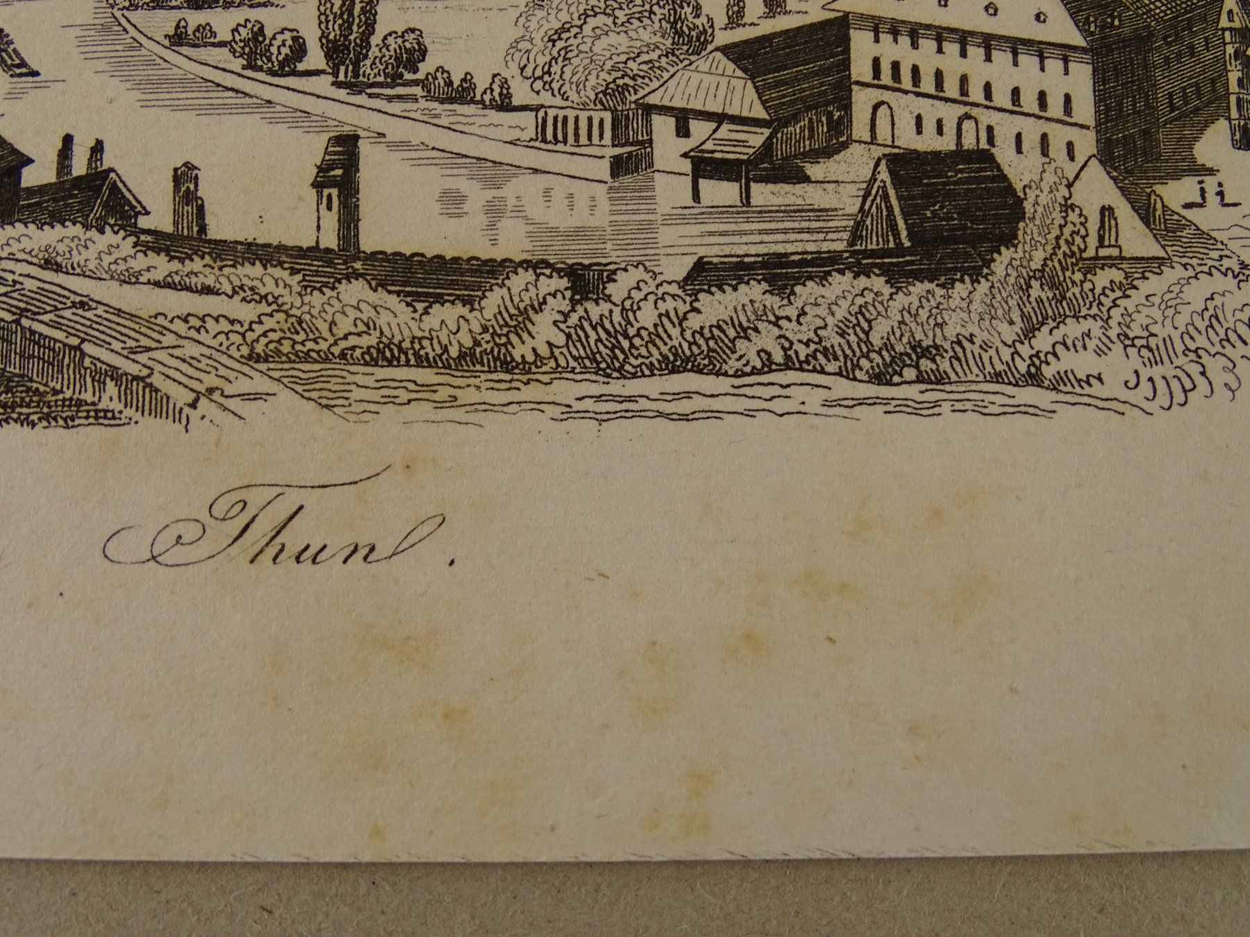 Stiche: THUN, STAHLSTICH 1836 – Gebraucht aus Grüningen von Kartensammler 3