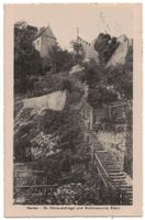 Baden, St. Niklausstiege zur Schlossruine Stein, gel. 1919