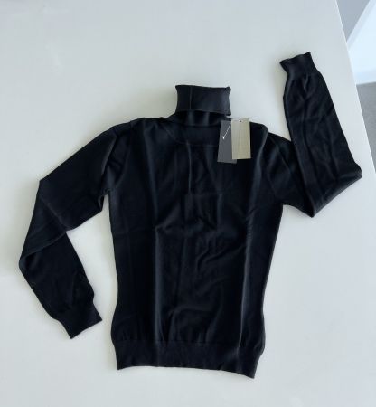 Orraine Ray – Schwarzer Rollkragenpullover – NEU mit Etikett