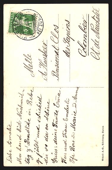 Cartes postales: Kilchberg, Teilansicht mit Kirche, Gedic – D'occasion à Berlin par bartko-reher 1