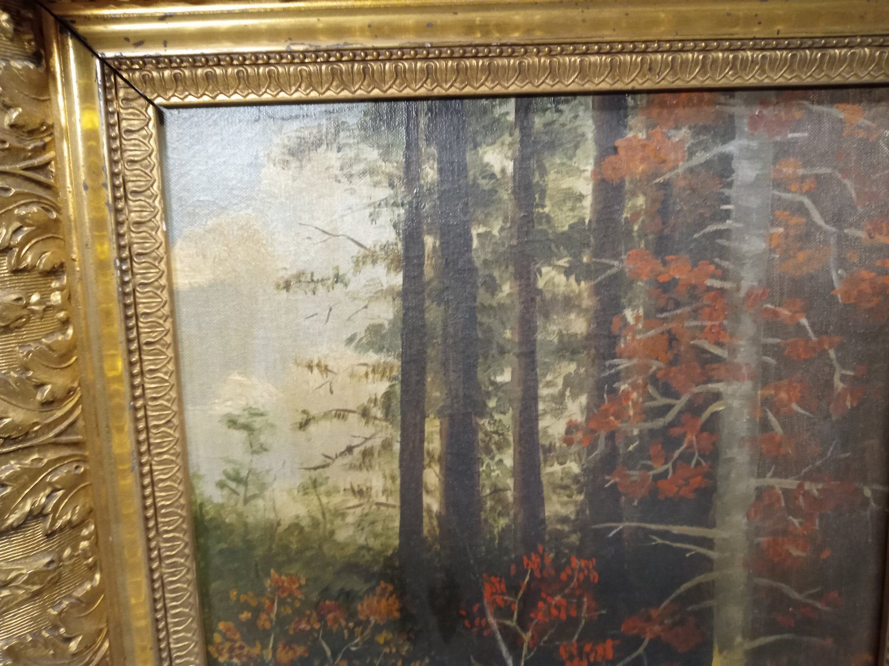 Tableaux: altes  Gemälde ölbild auf Holz unsigniert – D'occasion à Prez-vers-Siviriez par Monija70 1