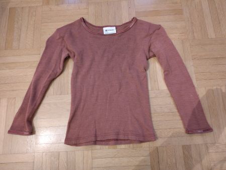 Engel Merinowollpullover rotbraun 110/116