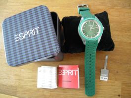 Dunkelgrüne Uhr von Esprit