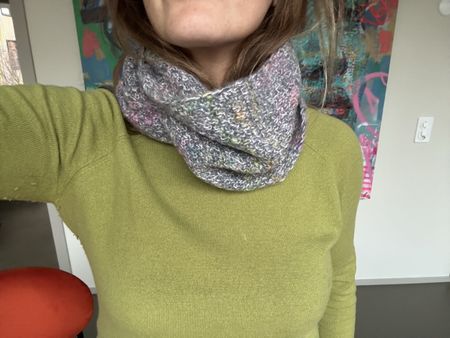 Handmade Knitted Cowl - One of a Kind Winter Accessory