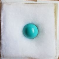 Persischer Türkis Cabochon 3,90ct Naturstein New Old Stock