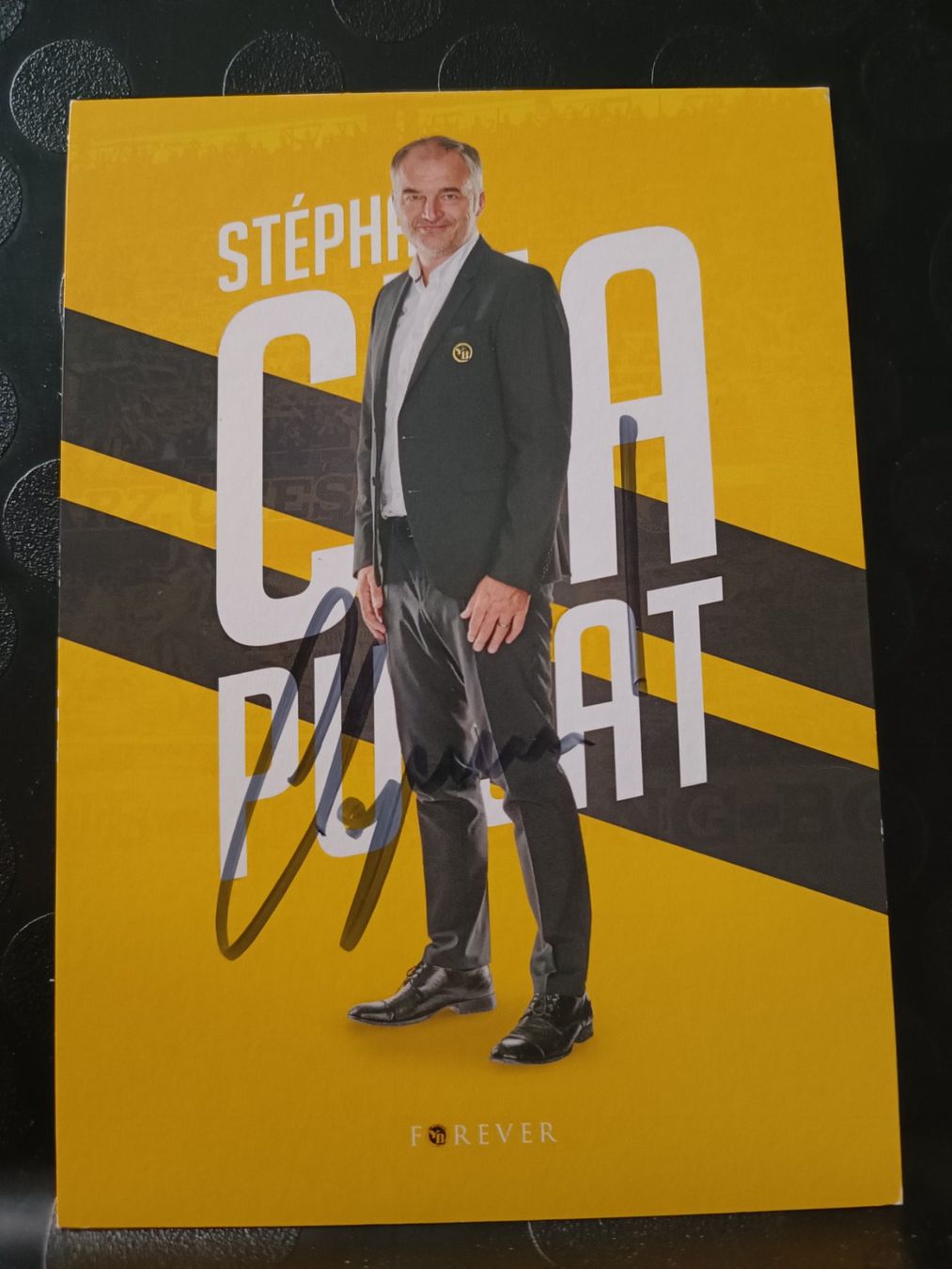 Autografi: Stéphane Chapuisat - YB  - handsigniert – Usato da Menziken venduto da Artographs