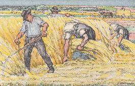 Bundesfeierpostkarte Nr. 29, Die Ernte (Schnitter),*