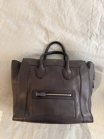CELINE Luggage Tote Blue