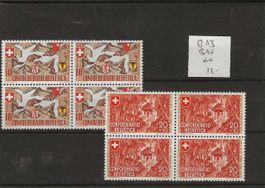 timbre B13 et B14 ** bloc de 4 Pro Patria 1941