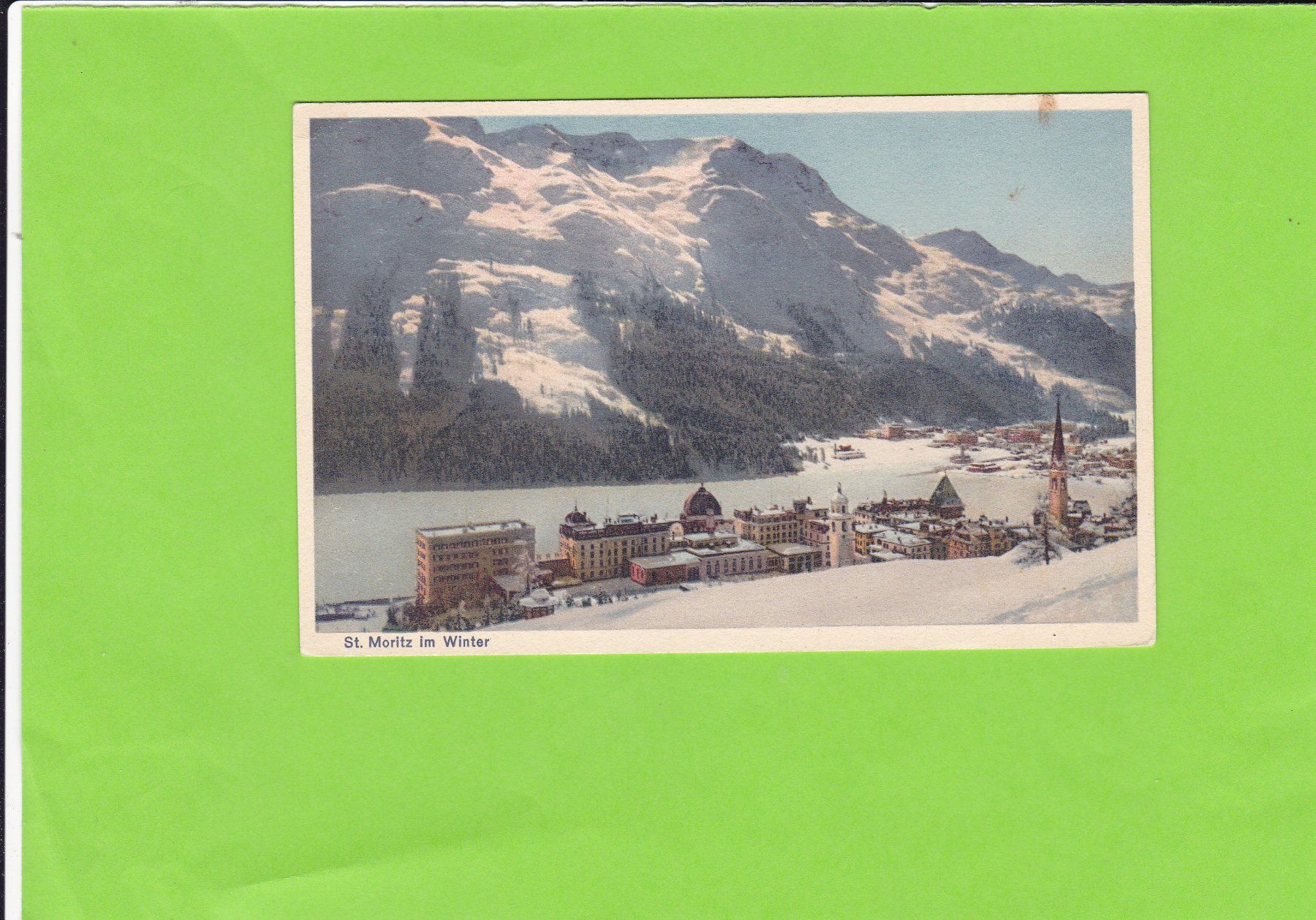 Cartoline postali: St. Moritz im Winter – Usato da St. Peterzell venduto da neckertal