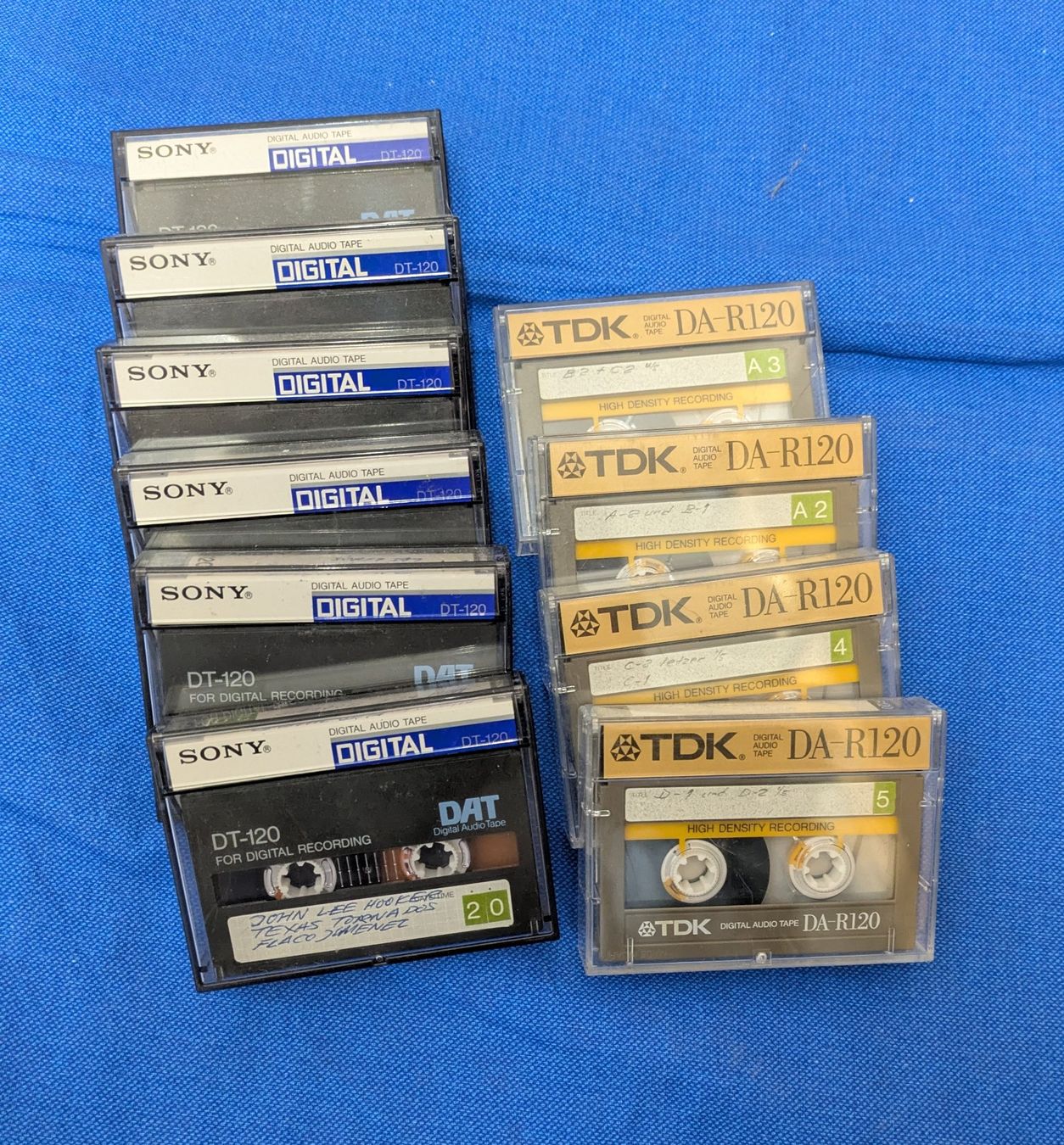 Cassettes audio: 10 DAT Kassetten Sony + TDK – D'occasion à Zetzwil par Stritzi