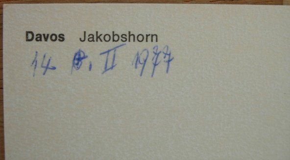 Cartoline postali: Ansichtskarte ungelaufen - Davos Jakobshorn – Usato da Dübendorf venduto da rumpumpel 3