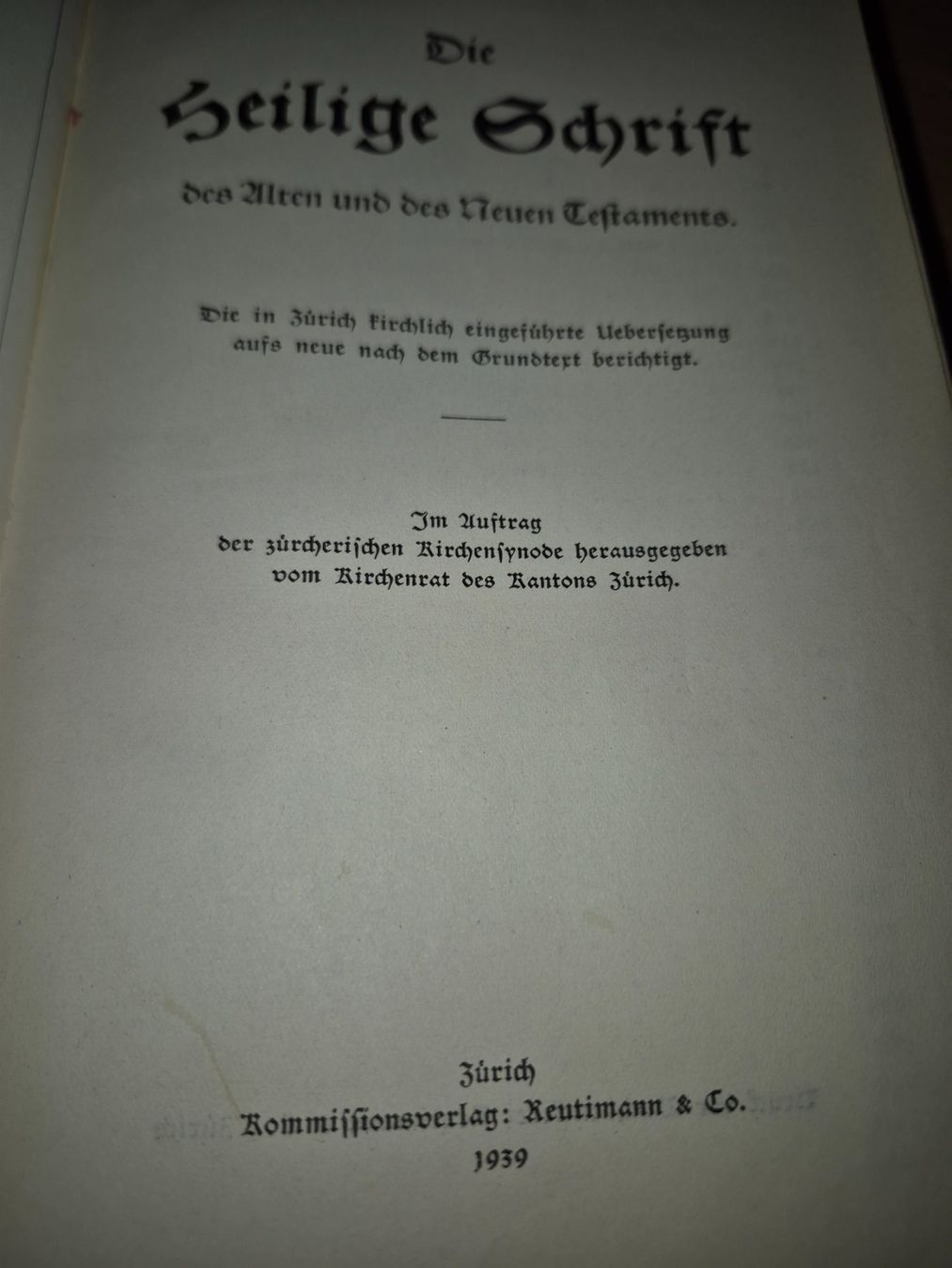 Libri: Bibel 1939 – Usato da Buttikon SZ venduto da sefa02 1