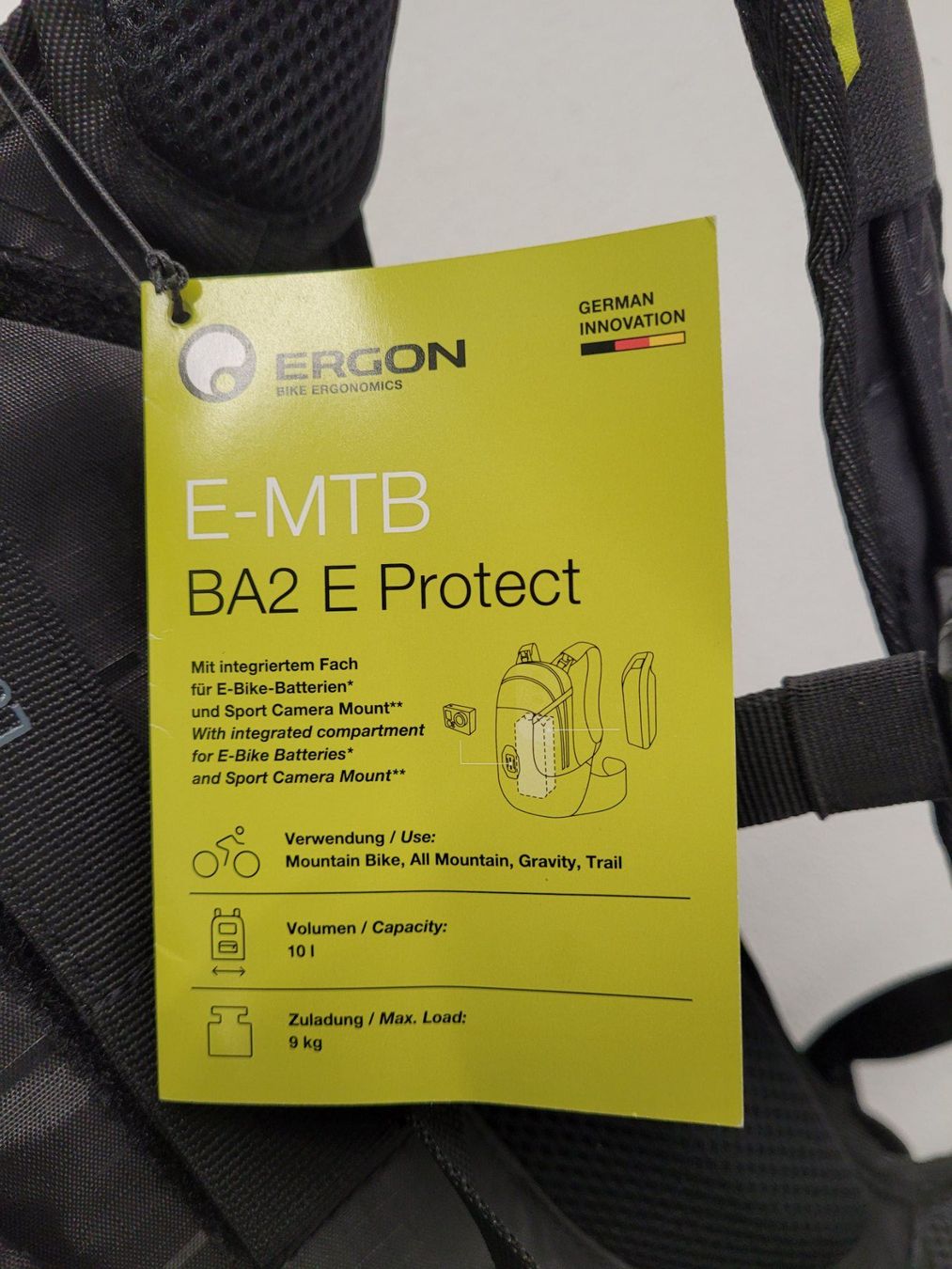 Ergon Zaini: ERGON Bike Rucksack BA2 E inkl. Protektor black – Nuovo e nell'imballaggio originale da Giswil venduto da mai_k7x7 5