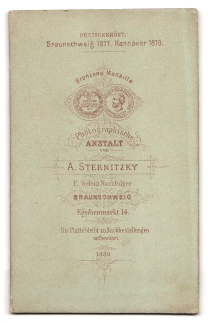 Fotografie & Manifesti: Fotografie A. Sternitzky, Braunschweig,  – Usato da Berlin venduto da bartko-reher 1