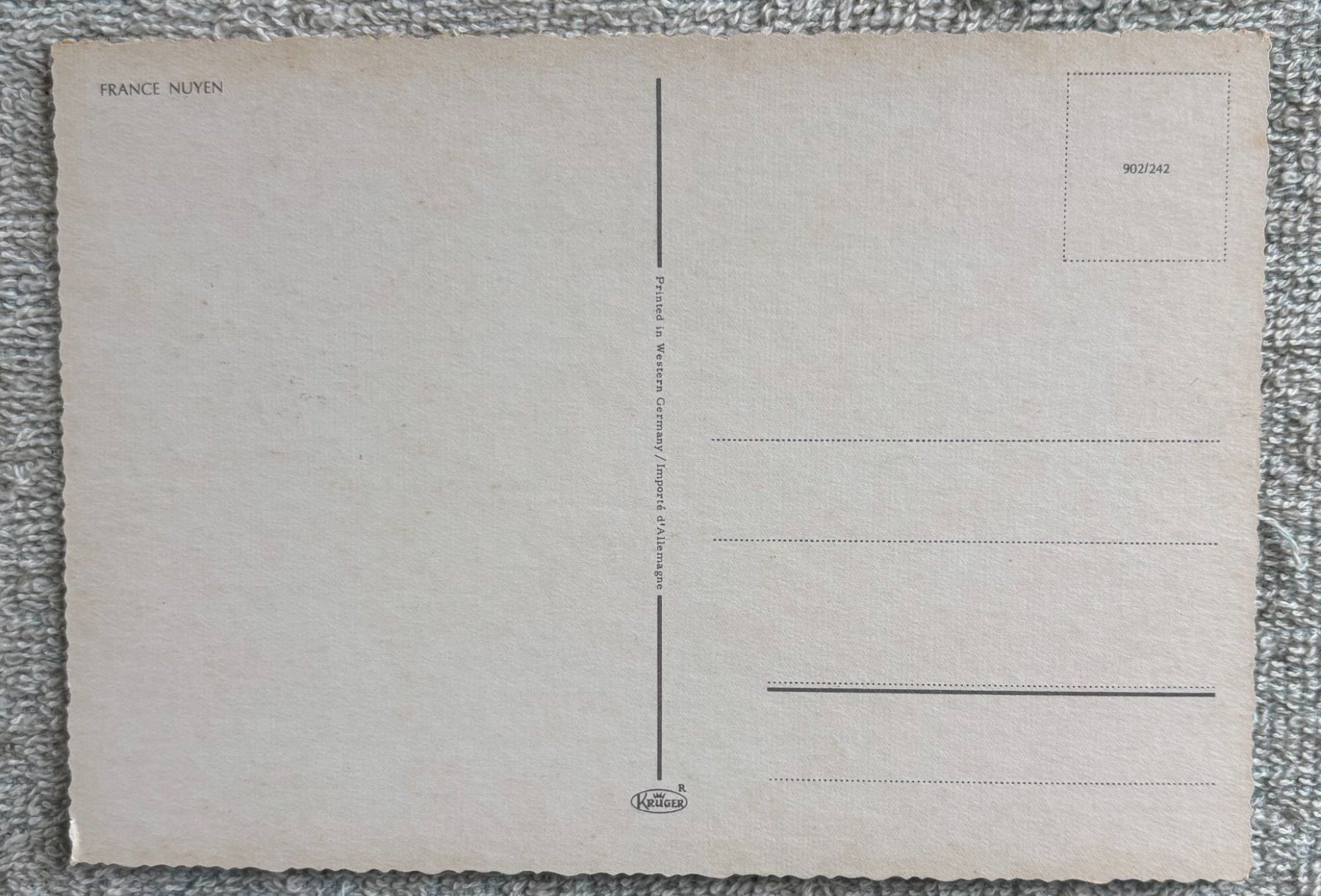 Cartoline postali: FRANCE NUYEN – Usato da Ostermundigen venduto da Heavenmaus75 1