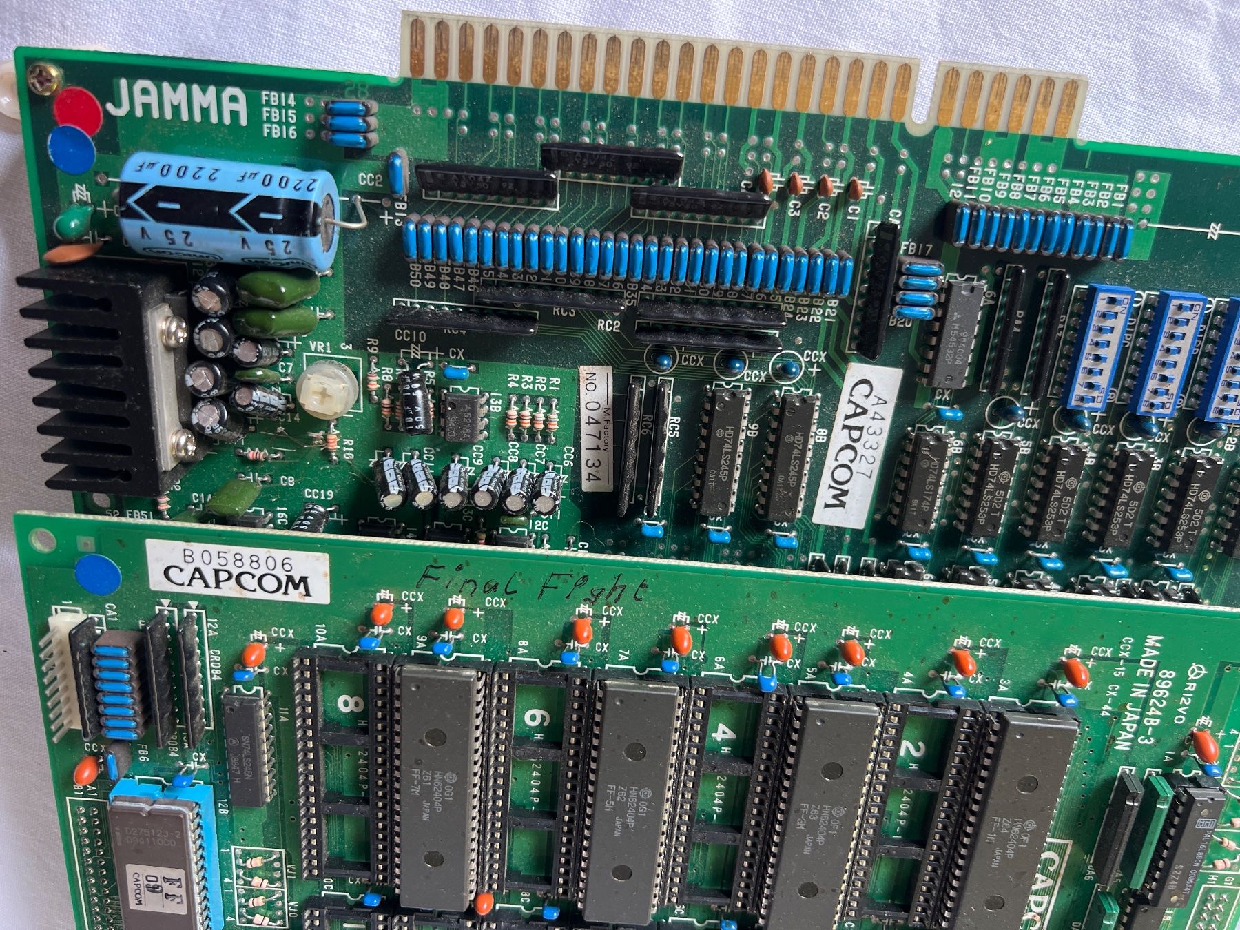 Slot Machine: Final Fight Arcade JAMMA Board Capcom – Usato da Nänikon venduto da Flipperbar 2