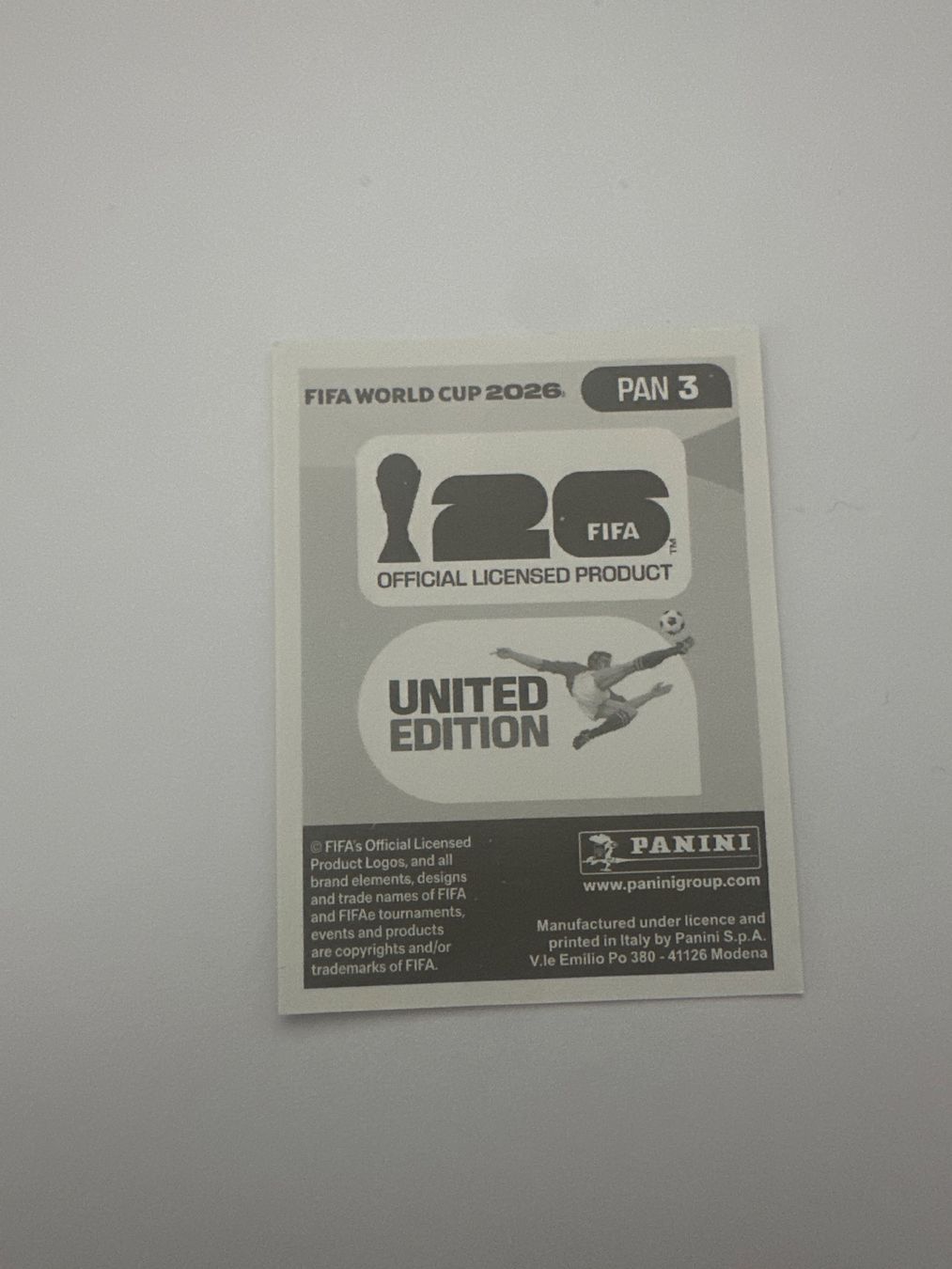 Panini Carte collezionabili: Panini FIFA WM 2026 Sticker - PAN 3 – Usato da Sulz AG venduto da DealWerk 1
