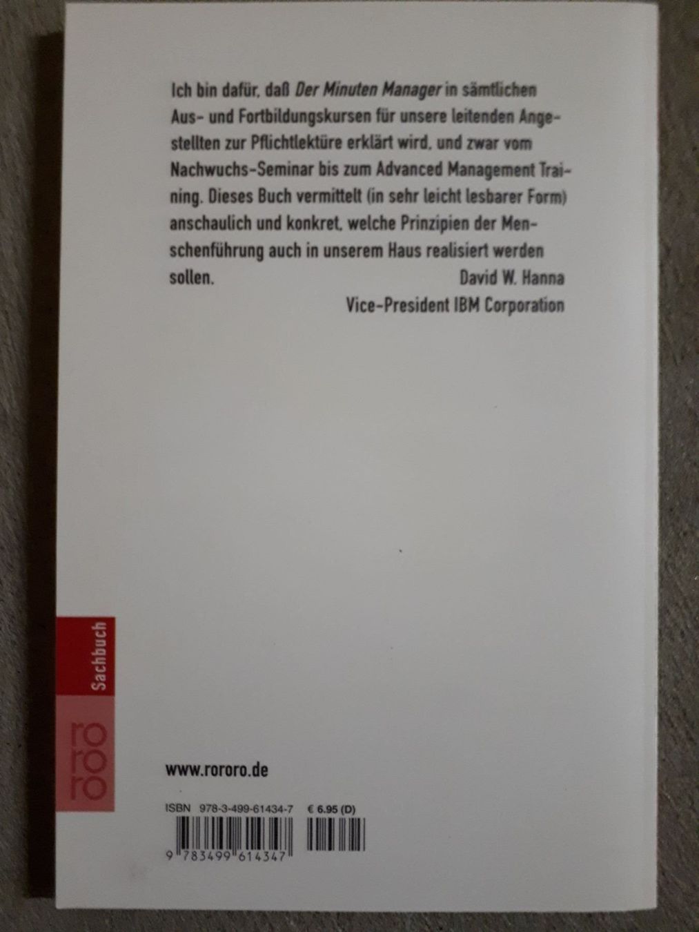 Bücher: Der Minuten Manage – Gebraucht aus Basel von Alacant 1