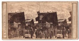 Stereo-Fotografie Brienz, Une rue de Bri