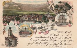 AK  Gruss aus Solothurn Litho 1902