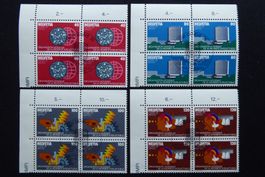 (G73) 1982: OMPI (D XII) Zst. 1 - 4 Viererblöcke ET ʘ