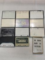 Lot de 12 cassettes audio diverses, état d'occasion (220)