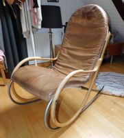 Design Strässle Tuttle Paul  Nonna Schaukelstuhl Leder Stoff