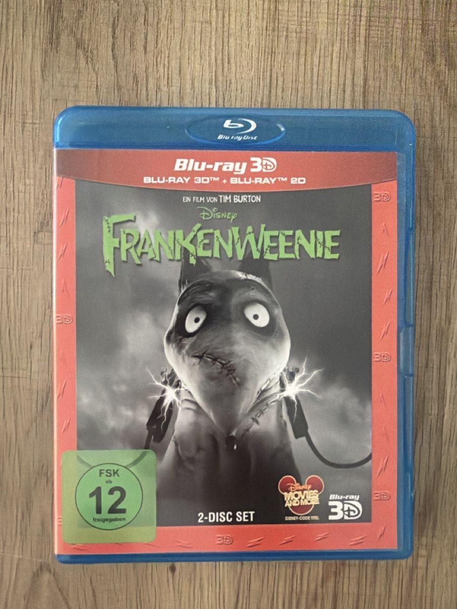Alle DVDs: Frankenweenie (2012) 3D/2D BluRay – Gebraucht aus Hagendorn von masterchieff