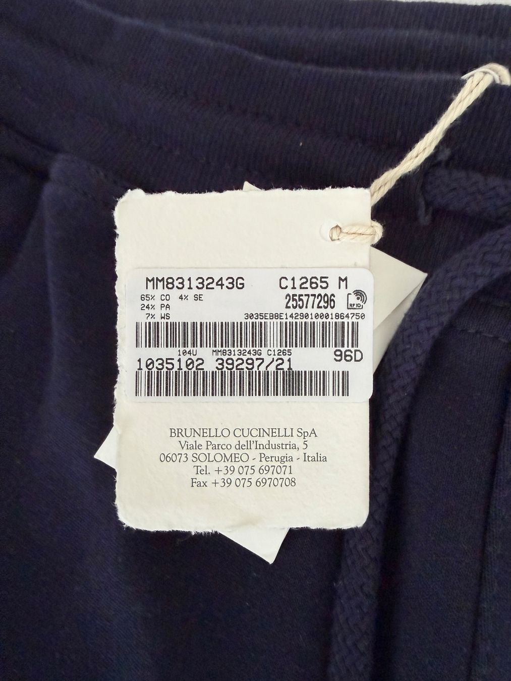 Brunello Cucinelli Hosen: Brunello Cucinelli Sweatpants in Cobalt Blue – Neu und originalverpackt aus Pfäffikon SZ von Redwulf34 3