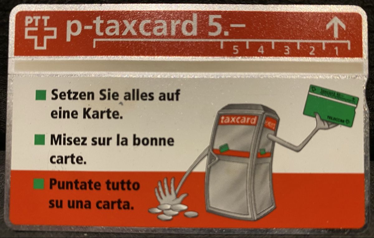 Schede telefoniche: P-taxcard neuve  – Nuovo (secondo la descrizione) da Lausanne venduto da babacard10