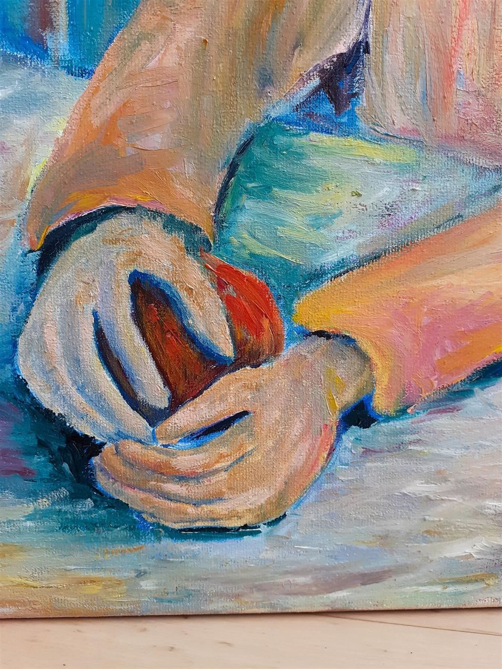 Tableaux: Junges Mädchen mit Pfirsichen – Neuf (Voir description) à Meggen par Nica_Arts 4